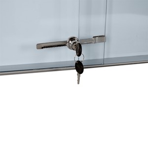 Enclosed Magnetic Dry Erase Board w/ Sliding Doors